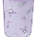 Japan Sanrio Key Case with Reel - Kuromi / Cute Touch of Color - 2