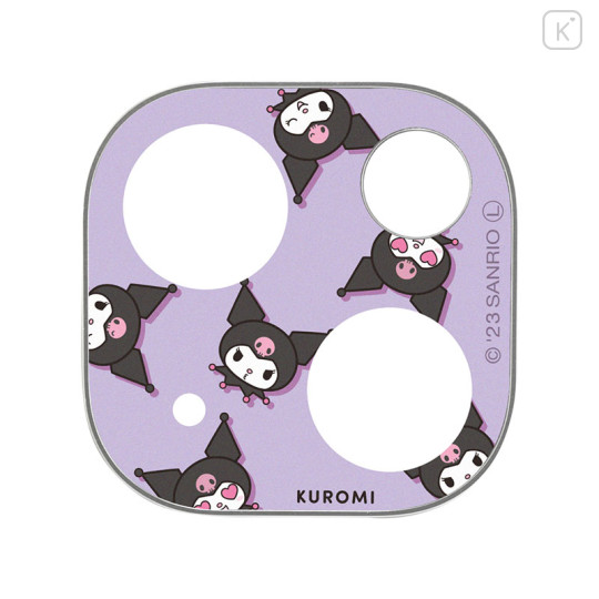 Japan Sanrio Camera Cover - Kuromi / iPhone 15 & 15 Plus & 14 & 14 Plus - 2