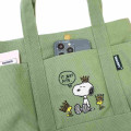 Japan Peanuts Mini Tote Bag - Snoopy & Woodstock / Green - 4