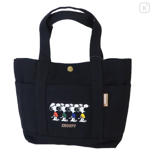 Japan Peanuts Mini Tote Bag - Snoopy / Joe Cool Black - 1
