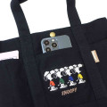 Japan Peanuts Mini Tote Bag - Snoopy / Joe Cool Black - 4