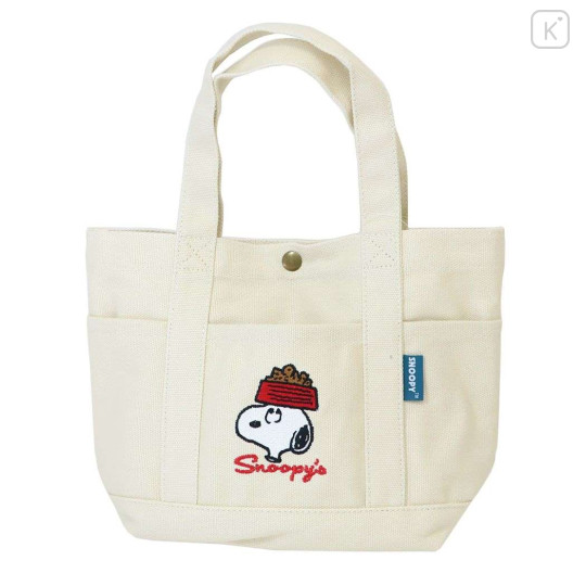 Japan Peanuts Mini Tote Bag - Snoopy / Food - 1