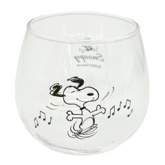 Japan Peanuts Swaying Glass Tumbler - Snoopy / Dance