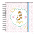 Japan Mofusand Square Ring Notebook - Cat / Bubble Tea - 1