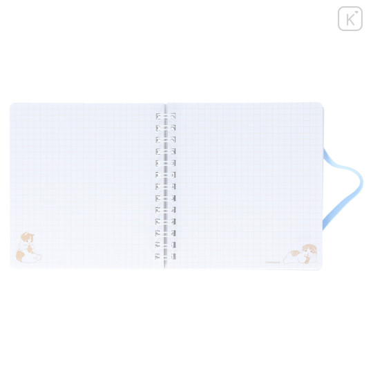 Japan Mofusand Square Ring Notebook - Cat / Bubble Tea - 2