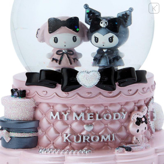 Japan Sanrio Original Shining Snow Globe (M) - My Melody & Kuromi 2023 - 4