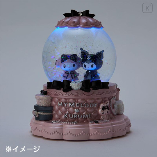Japan Sanrio Original Shining Snow Globe (M) - My Melody & Kuromi 2023 - 6