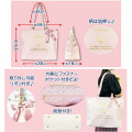 Japan Sanrio Tote Bag - My Melody / Pink & Gold Ribbon - 3