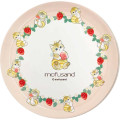 Japan Mofusand Melamine Plate - Cat : Strawberry Bee - 1