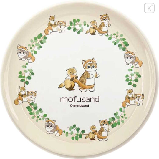 Japan Mofusand Melamine Plate 20cm - Cat : Fox - 1