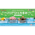Japan Pokemon Leisure Time Miniature Figure Full Set - Taking a Break by the River - 1