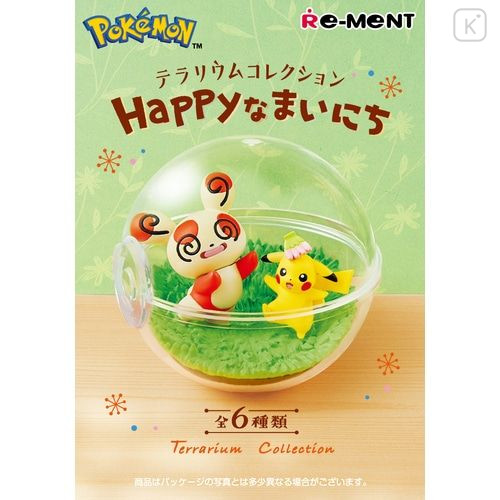 Japan Pokemon Figure Full Set - Terrarium Collection: Happy Everyday - 1