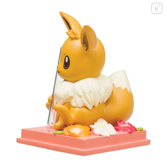 Japan Pokemon Single Flower Vase Figure - Eevee : Poppy Flower - 3