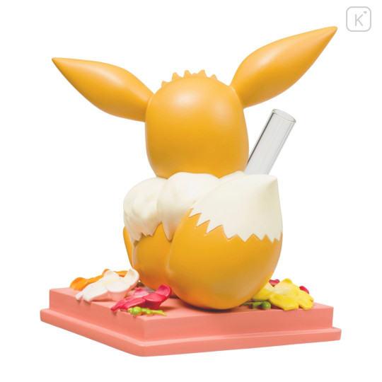 Japan Pokemon Single Flower Vase Figure - Eevee : Poppy Flower - 6