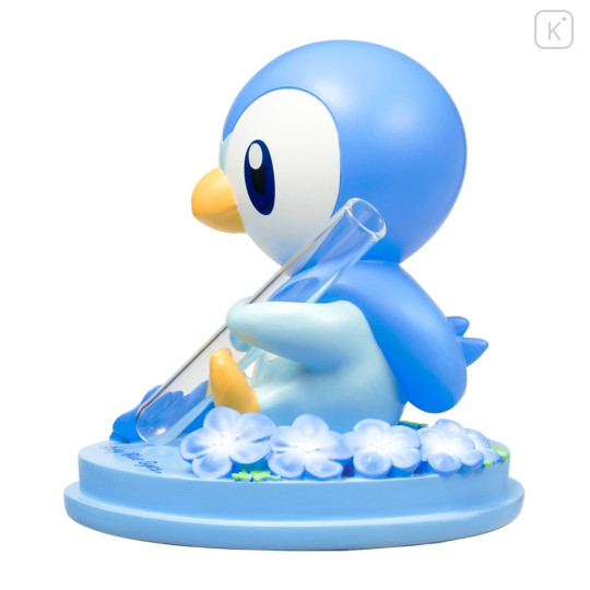 Japan Pokemon Single Flower Vase Figure - Piplup / Baby Blue Eyes - 3