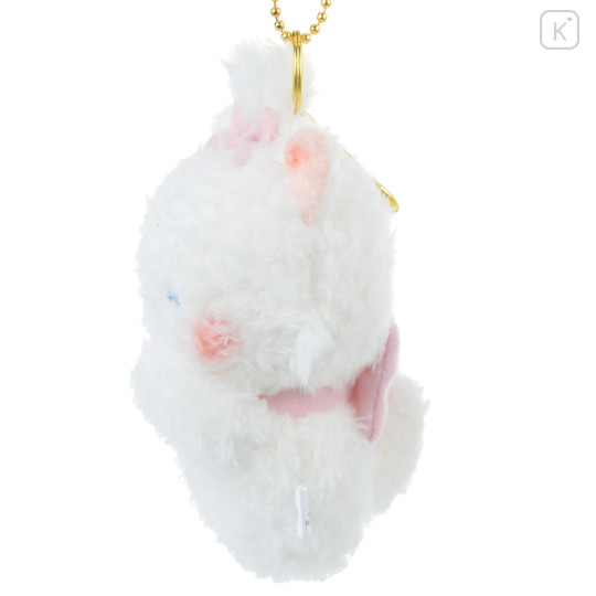 Japan Disney Store Fluffy Plush Keychain - Marie Cat / Hoccho Blessed - 3