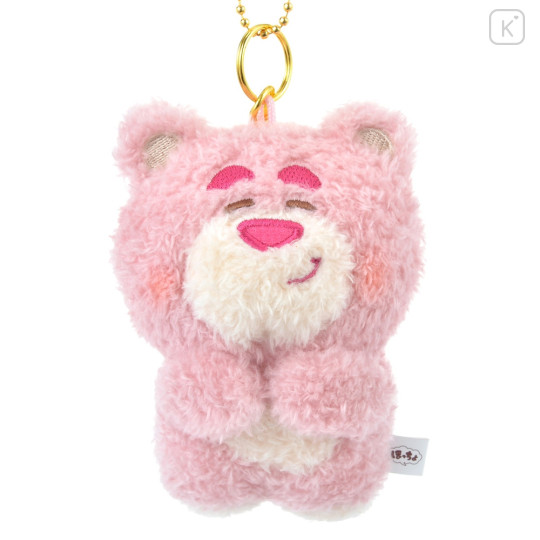Japan Disney Store Fluffy Plush Keychain - Lotso : Hoccho Blessed - 1