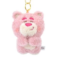 Japan Disney Store Fluffy Plush Keychain - Lotso / Hoccho Blessed