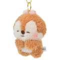 Japan Disney Store Fluffy Plush Keychain - Chip / Hoccho Blessed - 2