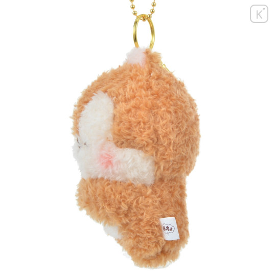 Japan Disney Store Fluffy Plush Keychain - Chip / Hoccho Blessed - 3