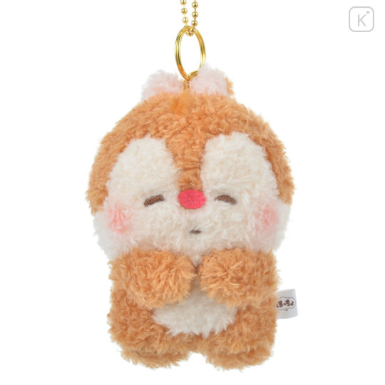 Japan Disney Store Fluffy Plush Keychain - Dale / Hoccho Blessed - 1