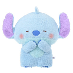 Japan Disney Store Fluffy Plush (M) - Stitch / Hoccho Blessed
