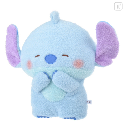 Japan Disney Store Fluffy Plush (M) - Stitch / Hoccho Blessed - 2