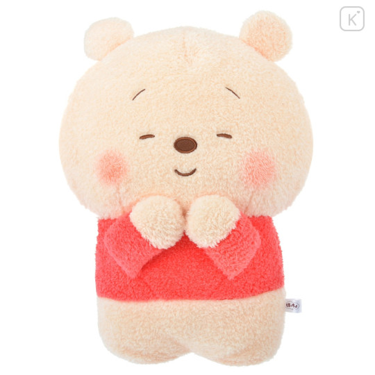 Japan Disney Store Fluffy Plush (M) - Pooh : Hoccho Blessed - 1