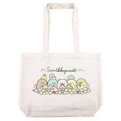 Japan San-X Tote Bag & Drawstring Bag Set - Sumikko Gurashi / Flower Garden