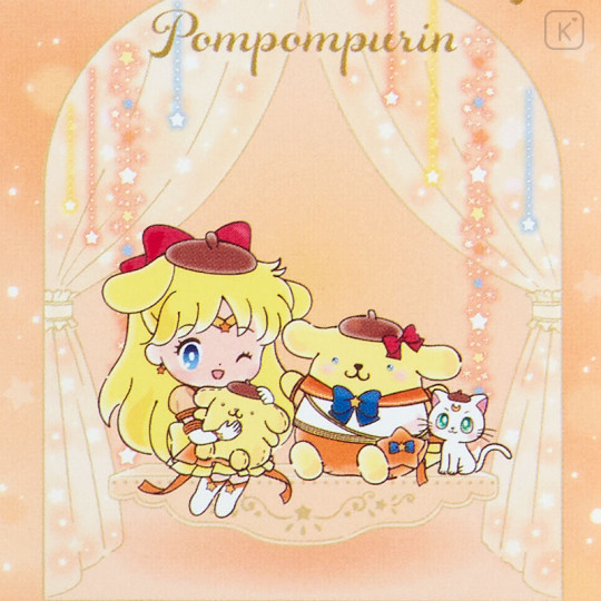 Japan Sanrio × Sailor Moon Cosmos Sticker - Sailor Venus × Pompompurin - 3