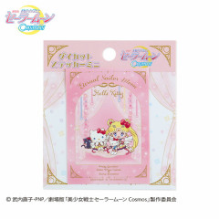 Japan Sanrio × Sailor Moon Cosmos Sticker - Sailor Moon × Hello Kitty