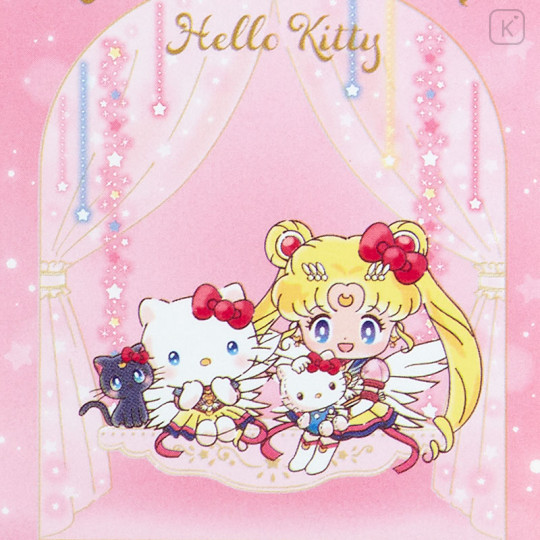 Japan Sanrio × Sailor Moon Cosmos Sticker - Sailor Moon × Hello Kitty - 3