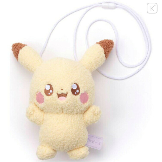 Japan Pokemon Plush Fluffy Pochette - Pikachu : Pokepeace - 1