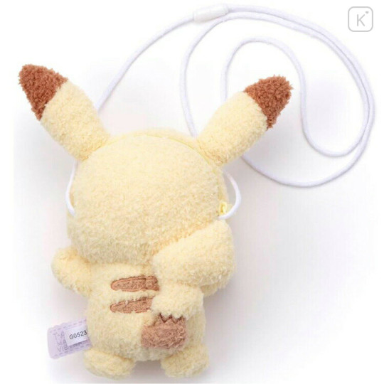 Japan Pokemon Plush Fluffy Pochette - Pikachu : Pokepeace - 3