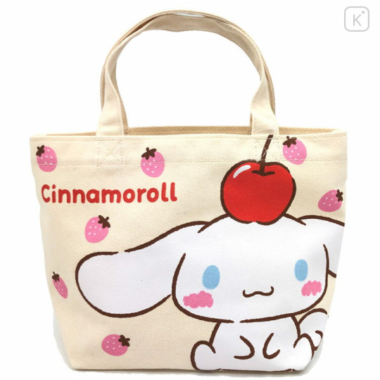 Japan Sanrio Mini Tote Bag - Cinnamoroll : Strawberry - 1