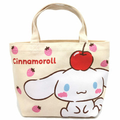 Japan Sanrio Mini Tote Bag - Cinnamoroll / Strawberry