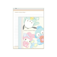 Japan Sanrio Letter Set - Hangyodon & My Melody & Pochacco / Fluffy Rabbit