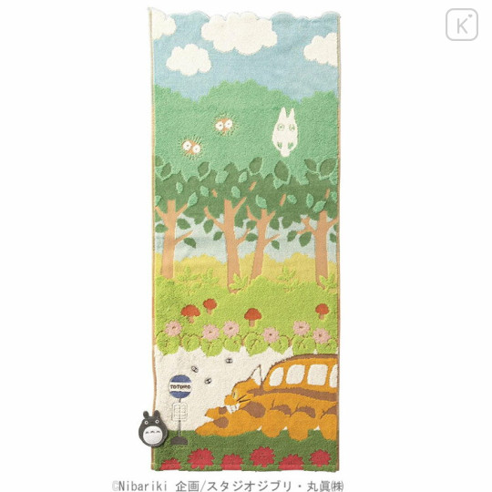 Japan Ghibli Embroidery Face Towel - My Neighbor Totoro : Cat Bus - 1