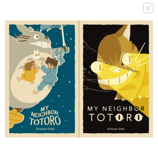 Japan Ghibli Vinyl Sticker - My Neighbor Totoro & Cat Bus / Retro - 1