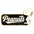 Japan Peanuts Emblem Deco Sticker - Snoopy : Gold - 1