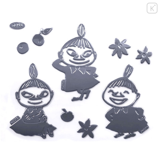 Japan Moomin Emblem Deco Sticker - Little My : SIlver - 1