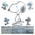 Japan Peanuts Car Vinyl Sticker Set - Snoopy & Woodstock / Sliver - 1