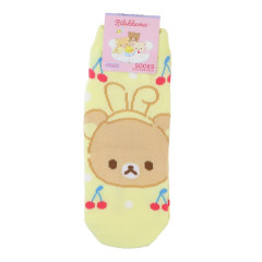 Japan San-X Face Socks - Rilakkuma / Baby Rabbit