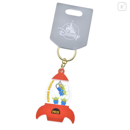 Japan Disney Store Shaka Shaka Keychain - Little Green Men : Rocket - 2