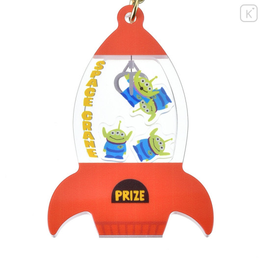 Japan Disney Store Shaka Shaka Keychain - Little Green Men : Rocket - 3