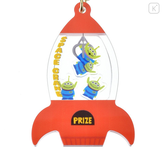 Japan Disney Store Shaka Shaka Keychain - Little Green Men : Rocket - 5