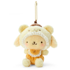Japan Sanrio Original Mascot Holder - Pompompurin / Latte Bear Baby