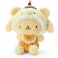 Japan Sanrio Original Mascot Holder - Pompompurin / Latte Bear Baby - 2