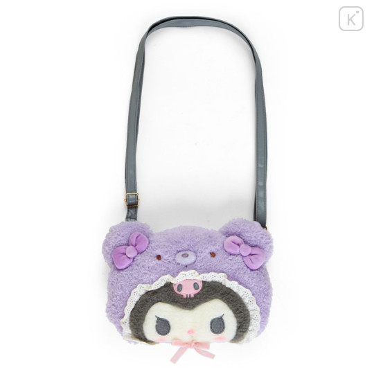 Japan Sanrio Original 2way Shoulder Bag - Kuromi / Latte Bear Baby - 1