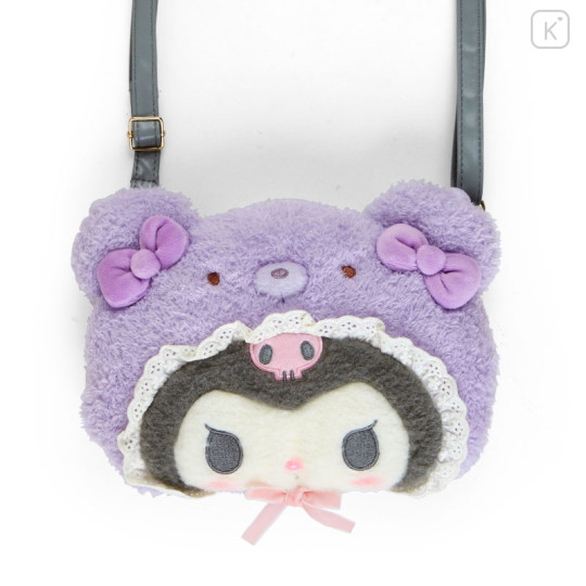 Japan Sanrio Original 2way Shoulder Bag - Kuromi / Latte Bear Baby - 2